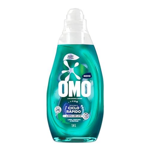Lava-roupas Líquido Omo Ciclo Rápido Ação Total 1,4l