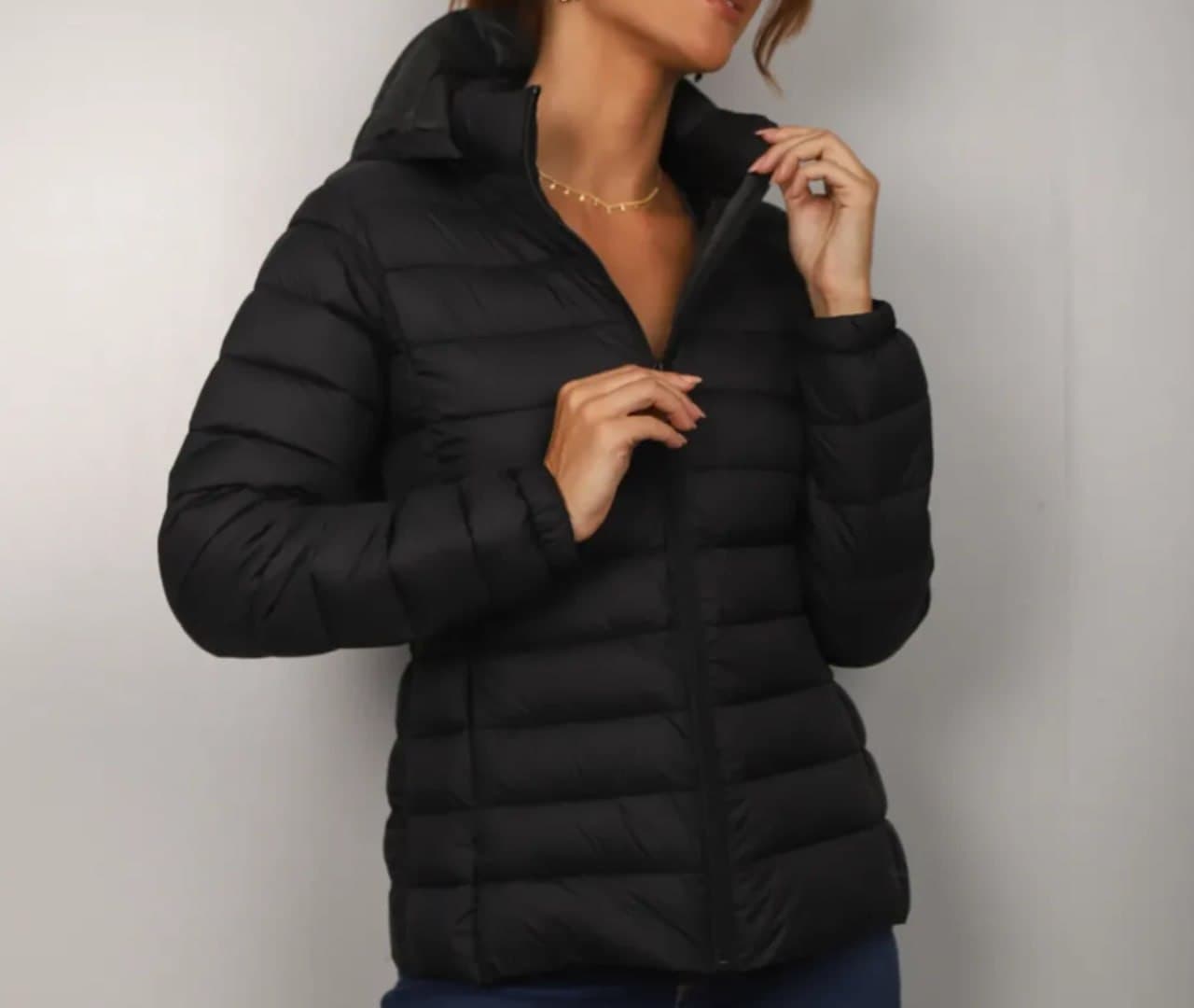 Jaqueta Feminina Bobojaco Puffer com Capuz